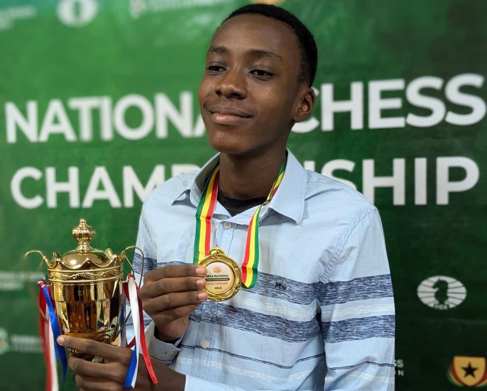 FIDE_chess's tweet image. 14-year-old Philip Selikem Amoako crowned 🇬🇭 Ghana champion!
Congratulations! 👏👏

The 2024 Ghana National Chess Championship Finals, a 10-player round-robin tournament, took place from January 2 to 5, 2025, at the Ghana College of Physicians and Surgeons in Accra.

Read more…