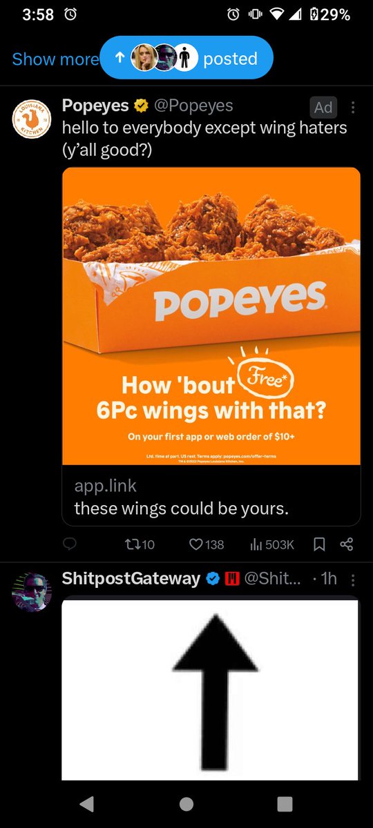 BluCreeperCat's tweet photo. @ShitpostGate Right under Popeyes https://t.co/Ig0eS2231g