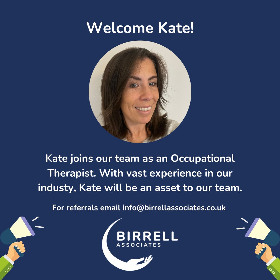 We start the year by welcoming another OT to the team. Welcome Kate!

For referrals please email 
info@birrellassociates.co.uk