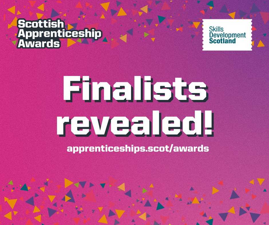Have you checked out the finalists for the #ScotAppAwards? Read the full shortlist of inspiring #apprentices, employers and learning providers from across Scotland apprenticeships.scot/awards #ScotAppWeek25