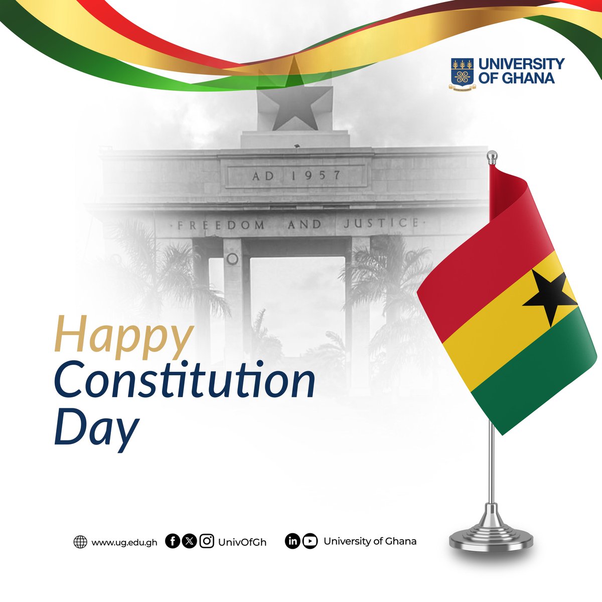 Today, we commemorate Constitution Day, a day that reminds us of the enduring values of democracy, the rule of law and justice that guide our nation.

Happy Constitution Day.

#IntegriProcedamus