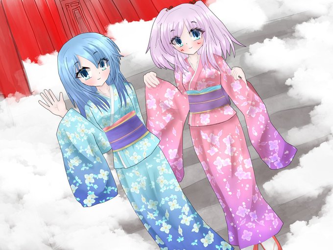 #oc #一次創作 #イラスト 
#絵柄好みって人にフォローされたい 
もう一つのアカウントで載せたイラストの再掲。
初詣👋 