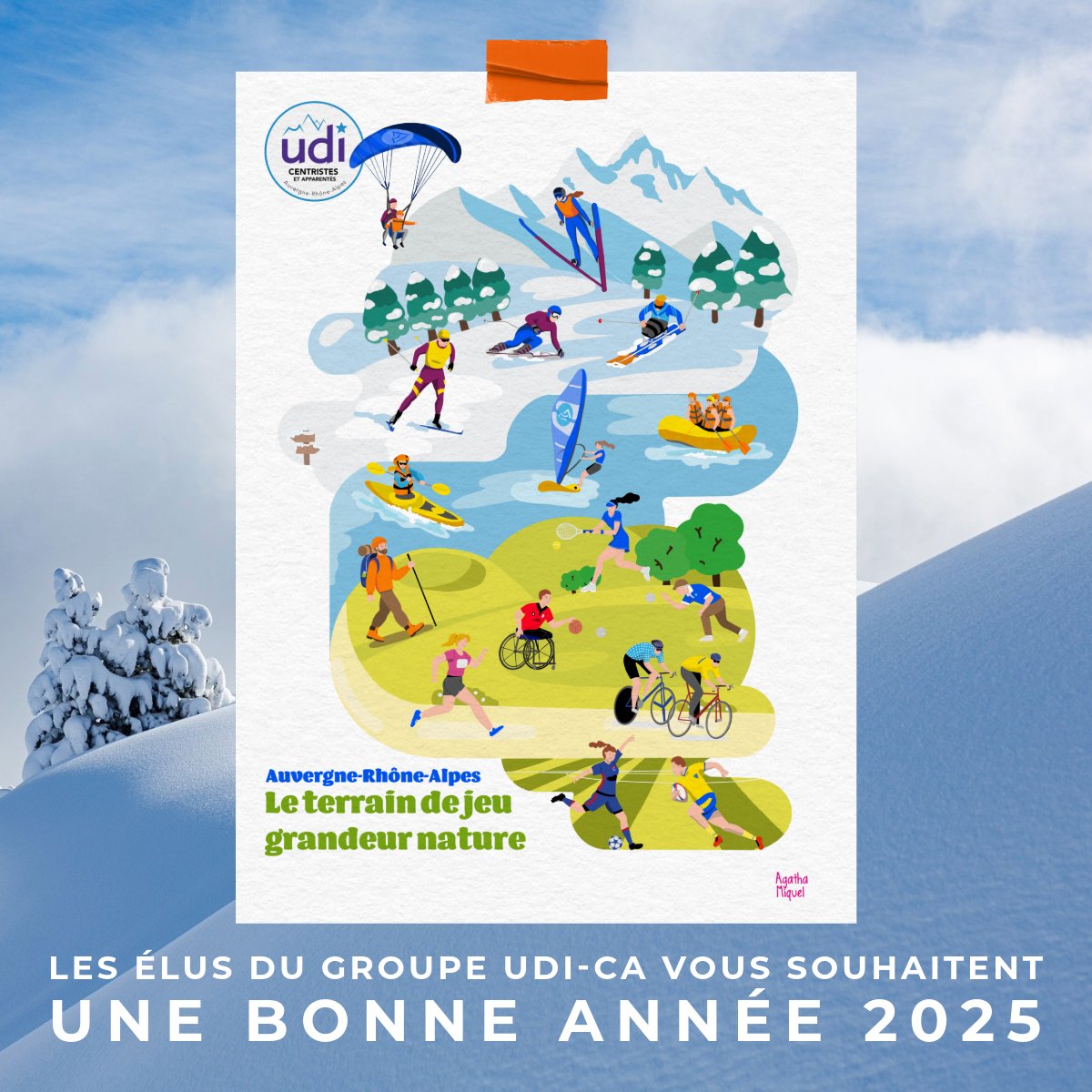 En 2025, nous vous souhaitons de prendre le temps de (re)découvrir notre belle Région Auvergne-Rhône-Alpes pour :
🏔️Admirer
🧀🍷Savourer
🏘️Explorer
🎭Profiter
🪂S’élancer
⛷ Et foncer tout schuss vers les Jeux Olympiques d’hiver 2030 sobres, durables, responsables et inclusifs !