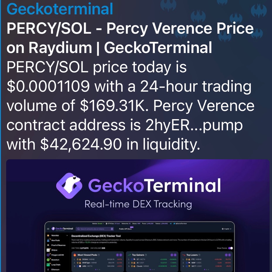 Percy CTO tweet media