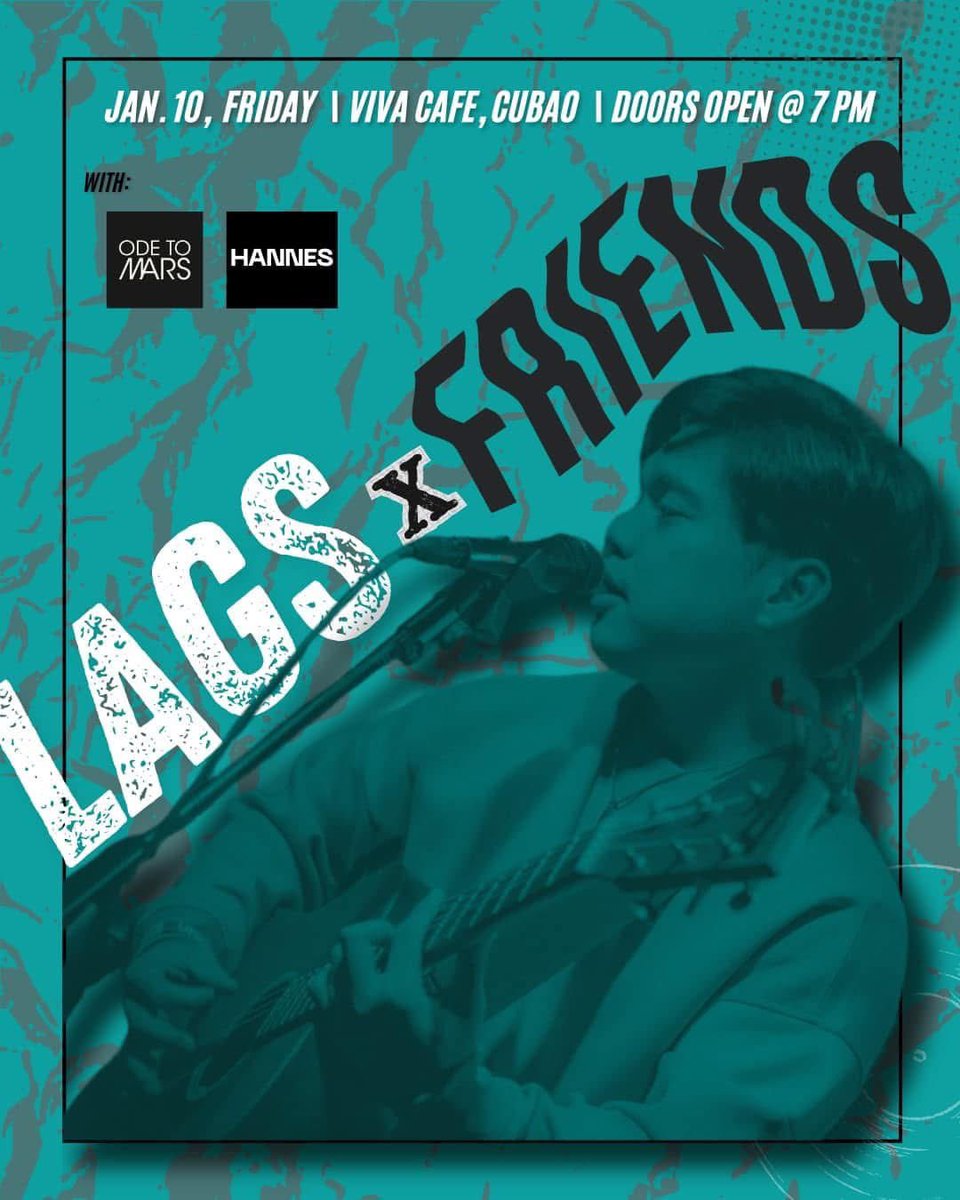 Catch #GLXYartist LAGS this Friday, January 10th at Viva Cafe in Cubao for his LAGS x Friends show! Hannes and fellow #GLXYartist Ode To Mars will be performing as well! See you there!

RSVP: bit.ly/LagsAndFriends…