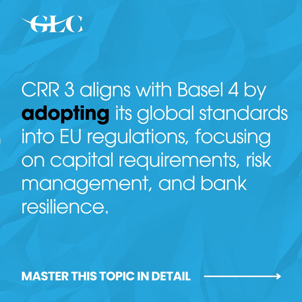 GLC_Europe's tweet image. &apos;Basel 4 raises the bar for global banking resilience&apos;

Register now for Basel 4 / CRR 3 MasterClass by Dr. Zsuzsanna Tajti: bit.ly/4a4aXJF

#glceurope #masterclass #basel4 #crr3 #bankingregulations #basel4compliance #crr3regulations #baselivstandards #crr3updates