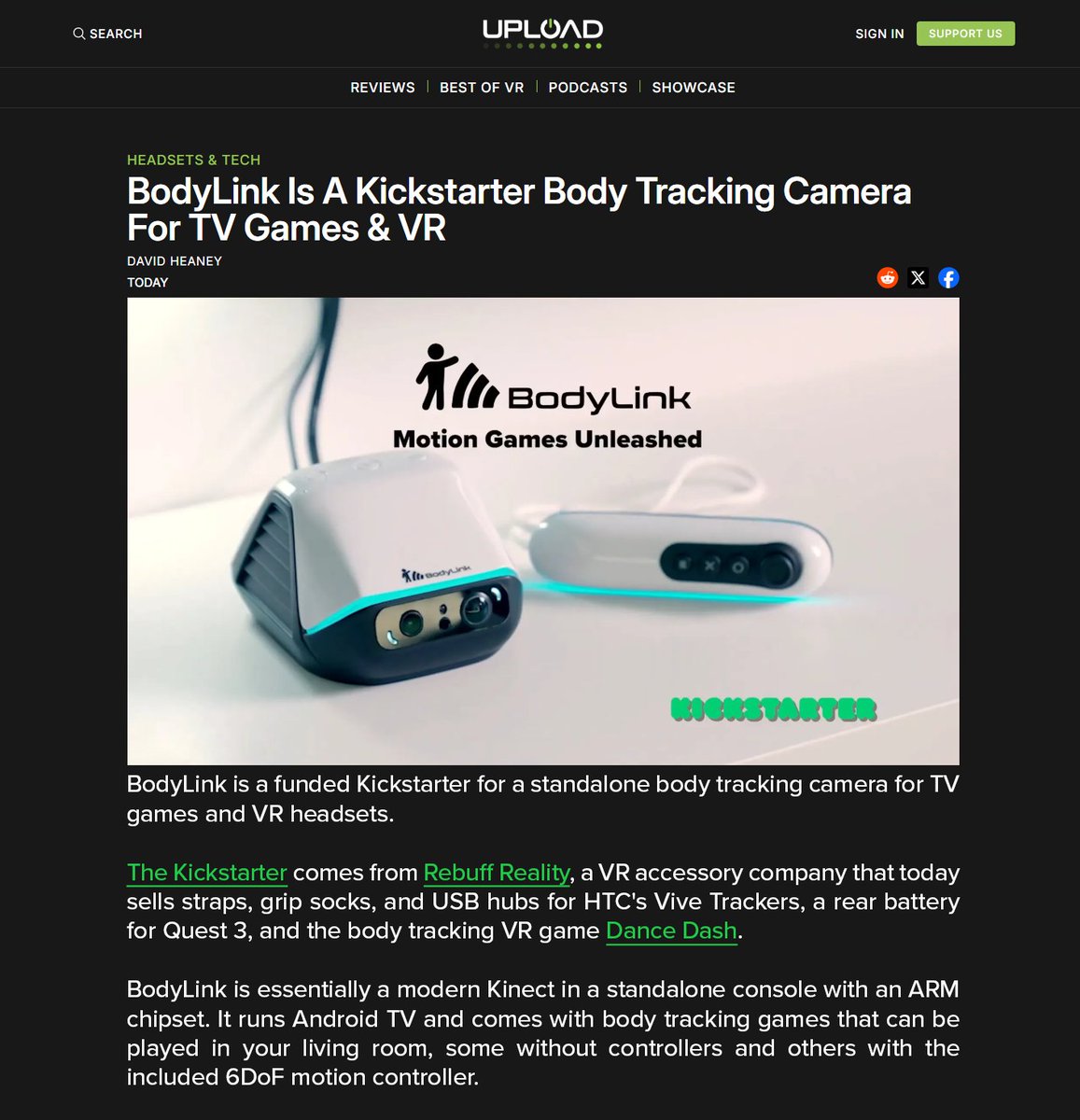 🎉 <a href="/BodyLinkConsole/">BodyLink</a>  Featured in <a href="/UploadVR/">UploadVR</a>  sharing awesome features like full body tracking, VR display casting, and more! All-In-One Device, Endless Possibilities.

Back now🛒bit.ly/4j9ykpl

#bodylink #bodylinkconsole #UploadVr