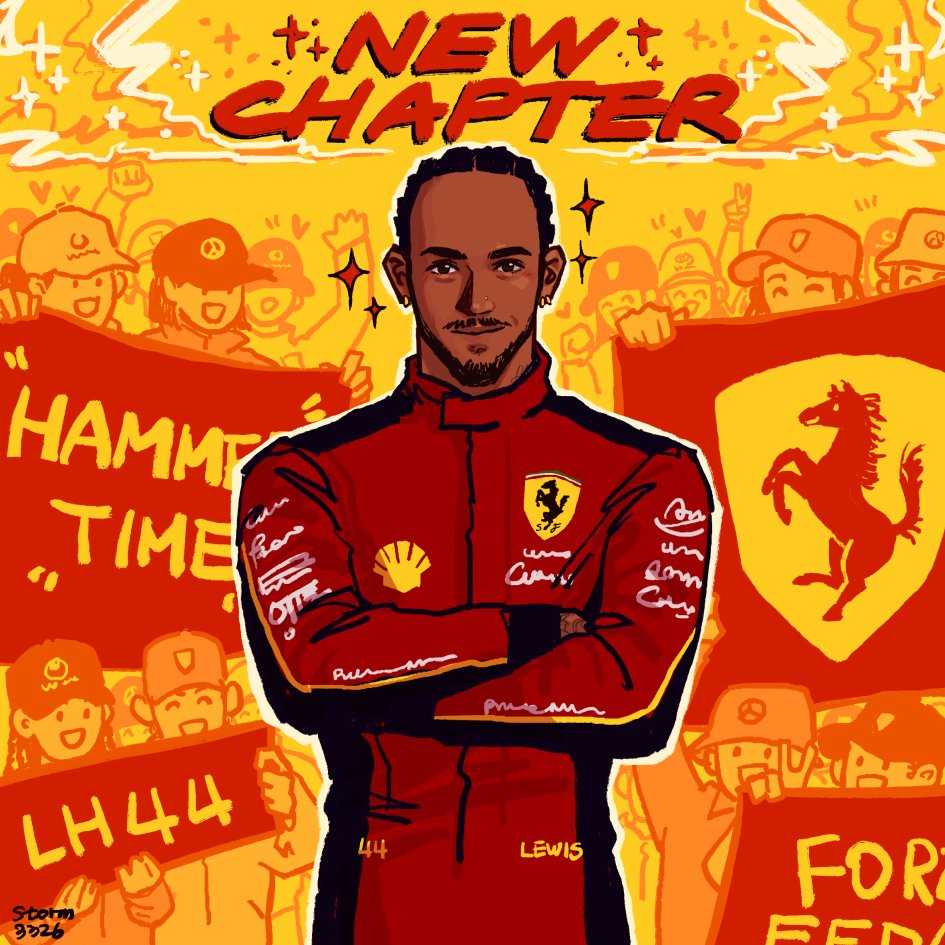storm3326's tweet photo. posting one drawing per day for each season until Lewis's birthday ~ 2025! a new chapter for him :D looking forward to this season!!!! and happy birthday lewis!🥳🥳🥳🥳
(commission work) https://t.co/kvf2qV1SOb