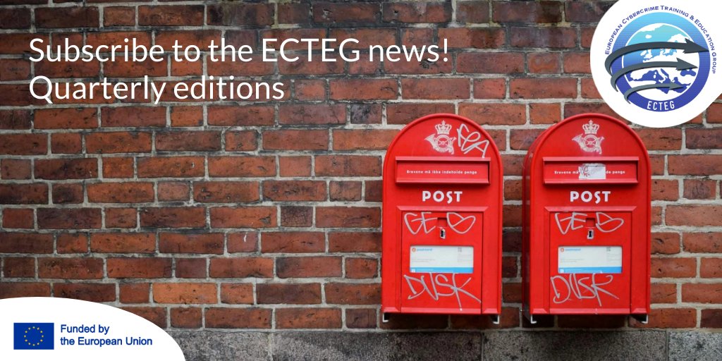 🗞️Just published: our Quarterly News digest!🗞️

A recap of:
✅the latest course developments to fight #cybercrime
✅upcoming events
✅ EU projects info + publications

📖Browse the first 2025 edition: mailchi.mp/ecteg.eu/ecteg…
📝Sign up at eepurl.com/iH4LbQ to receive it