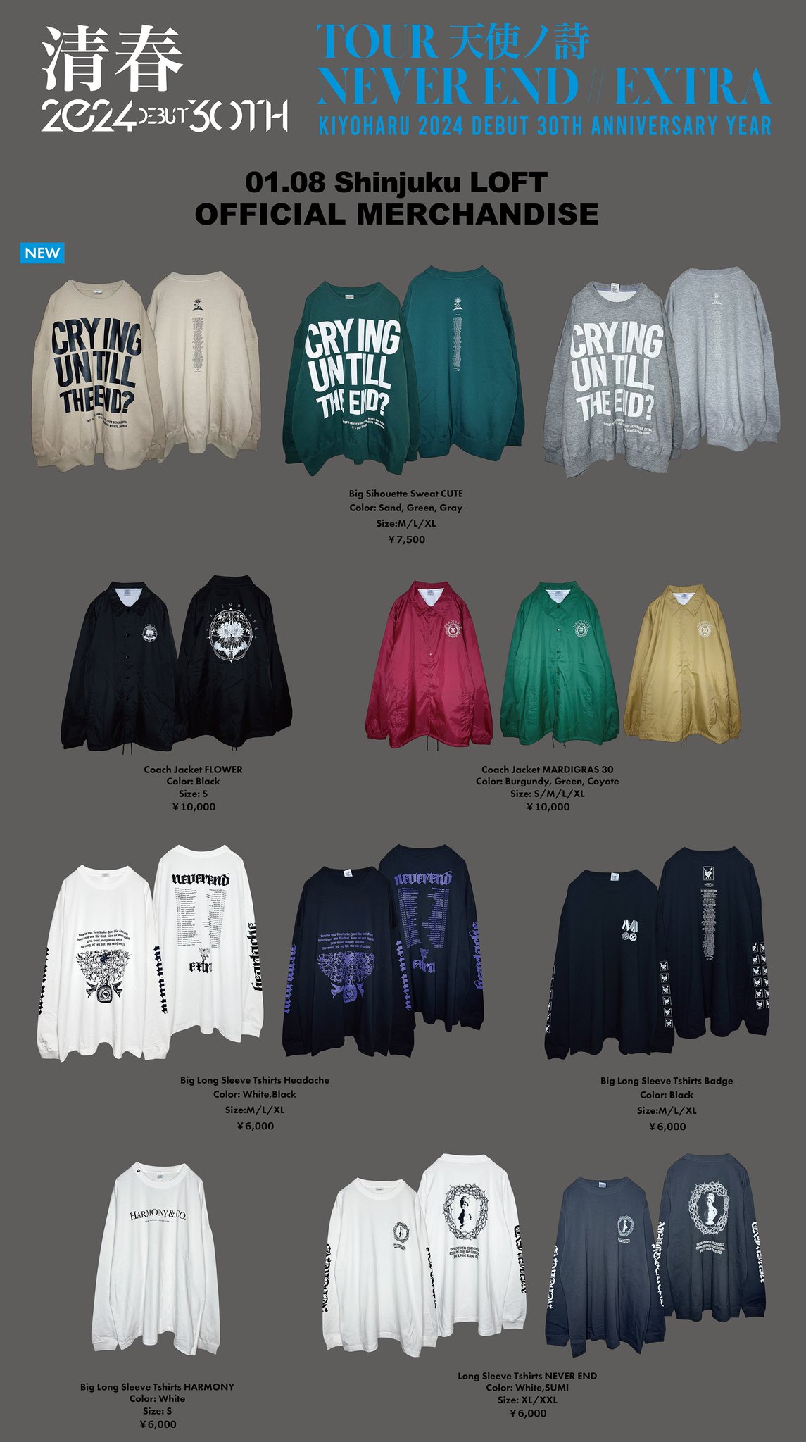 MARDIGRAS 清春 オフィシャルグッズ スタジアムジャケット