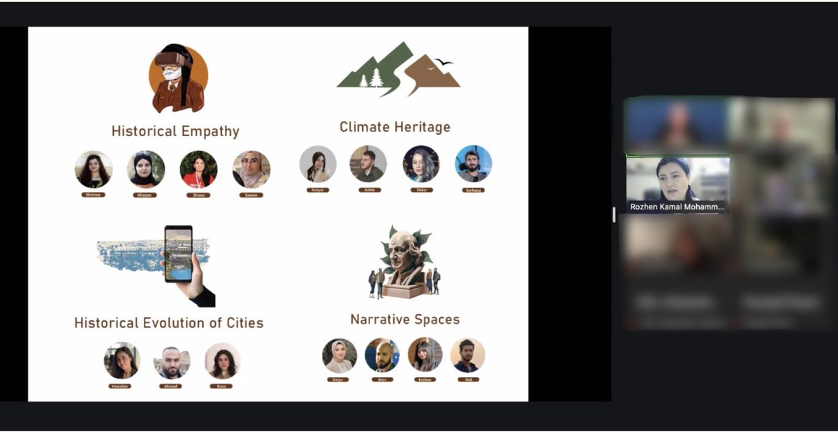 Cho_Kurdish's tweet photo. Back in Sept 2024, Dr. Rozhen delivered opening remarks at an international online lecture hosted by the @uarizona  and its U.S. partner for the FOURTH time! She discussed the transformative potential of digital heritage in fostering human rights through the use of AR and VR . https://t.co/O6WFlErH8w
