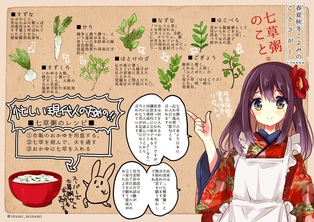 七草粥の話(再掲) 