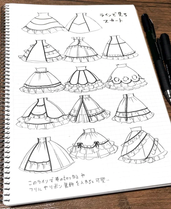 お洋服のデザインについてのメモ
これ使えば色々デザイン遊べる✒️ 