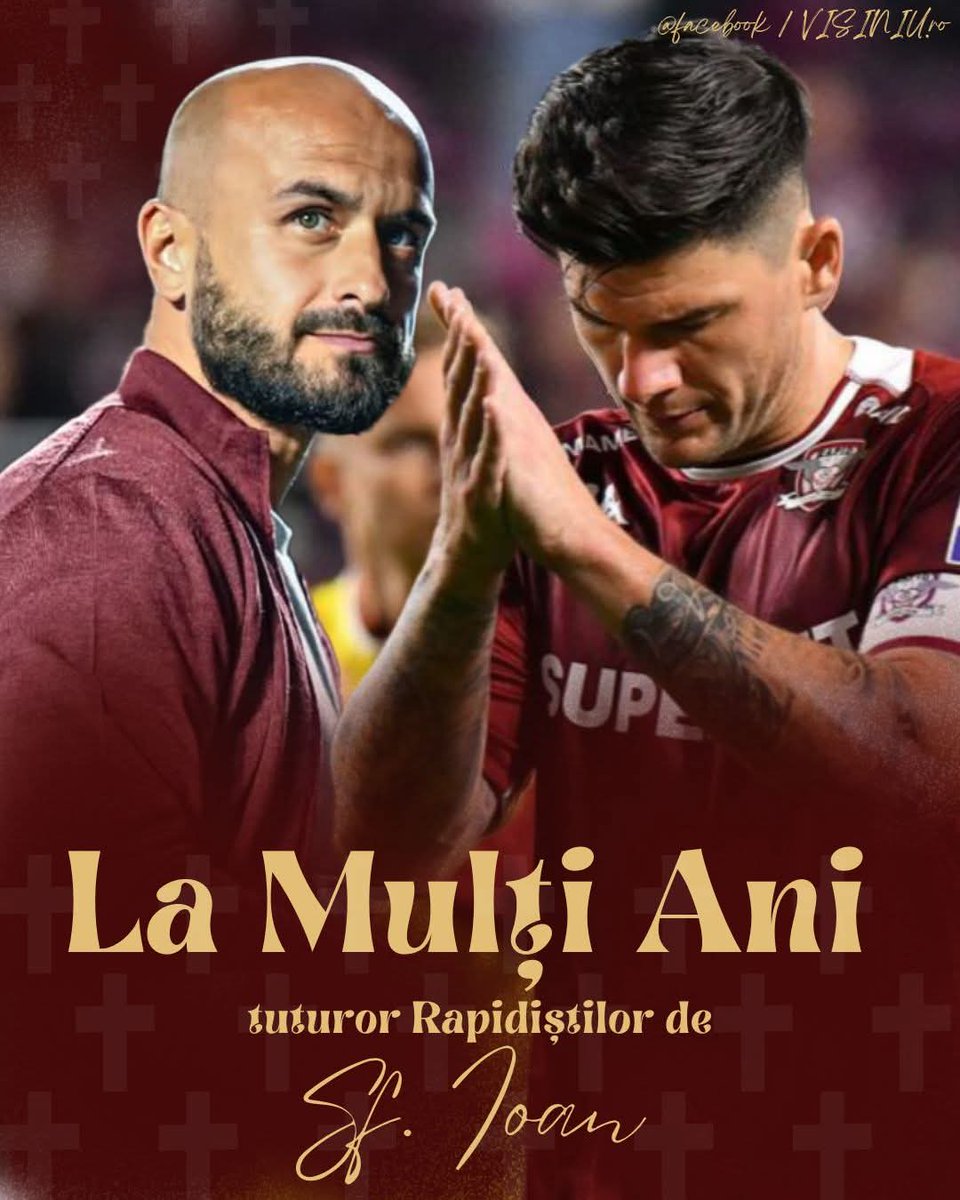 soz_media's tweet photo. 🇱🇻#LaMulțiAni, TUTUROR RAPIDIȘTILOR DE SF.IOAN!🙏🎂

Soz sport

https://t.co/wzkKrGTDRv 
#sport #fitness #training #gym #sports #motivation #workout #football #fit   #running #bodybuilding #soccer  #crossfit #gymlife
 #athlete #team  #boxing #cycling #calcio #exercise #FCRapid https://t.co/DOtNvP2Kfm