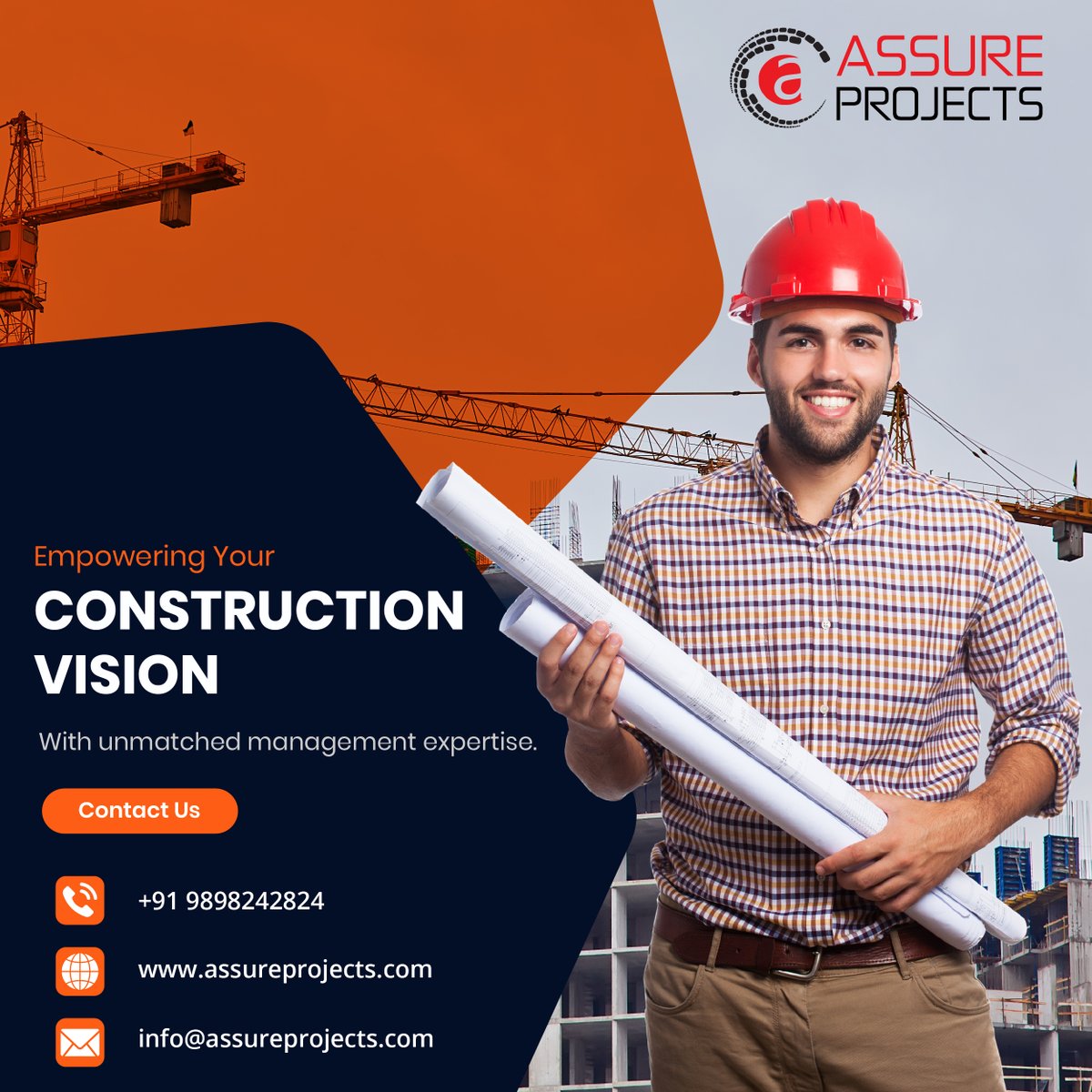 Assureprojects's tweet image. At @Asureprojects , we specialize in delivering high-quality construction services with a focus on safety, efficiency, and client satisfaction.
Visit our website at assureprojects.com to learn more and get started on your next project!
#ConstructionCompany #SafetyFirst