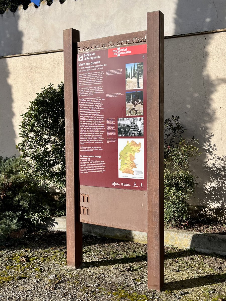 JOliva||*|| (@jolival65) on Twitter photo La ruta pels espais de <a href="/catmemoria/">Memorial Democràtic</a> de la GC a la Segarra recorre Cervera i els Plans de Sió. Té sentit si es visita en ordre i totalitat (8 espais). I aquesta visita no pot fer-se des de fa almenys uns tres o quatre anys pq no s’ha restituït la senyalètica feta malbè o perduda. La ruta pels espais de <a href="/catmemoria/">Memorial Democràtic</a> de la GC a la Segarra recorre Cervera i els Plans de Sió. Té sentit si es visita en ordre i totalitat (8 espais). I aquesta visita no pot fer-se des de fa almenys uns tres o quatre anys pq no s’ha restituït la senyalètica feta malbè o perduda.