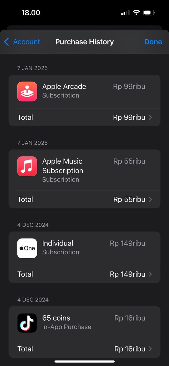 dwi_febryansyah's tweet photo. Is there the same thing? At first, I subscribed to the Apple one package for 3 months free trial, but it was canceled, suddenly when I put a debit card, the balance was cut by itself and suddenly I continued to subscribe without confirmation🫤 @Apple   @AppleMusic  @theapplehub https://t.co/JORu7tbp32