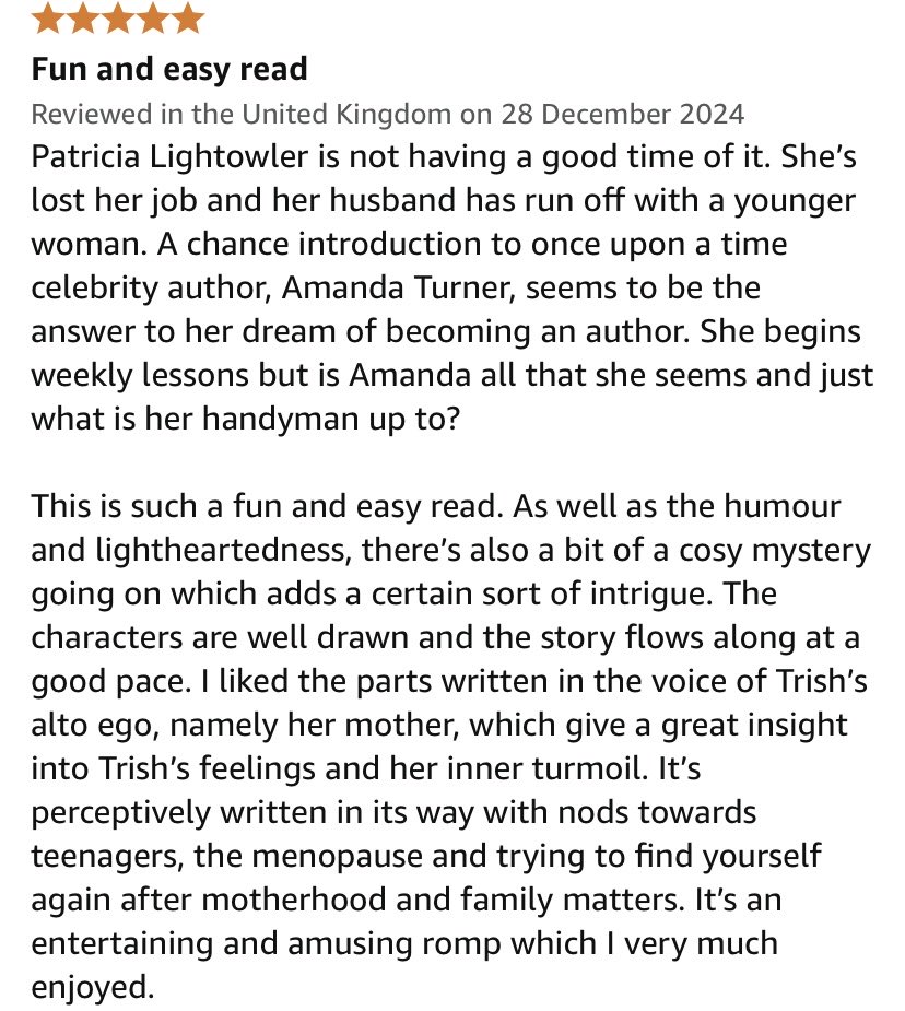 ‘An entertaining and amusing romp’ says this lovely reader of #ANovelSolution, giving it five stars! So thrilled to hear that people enjoy what I write. Please help spread the word and review your reads. It helps so much. #bookbargains #funnyfiction
