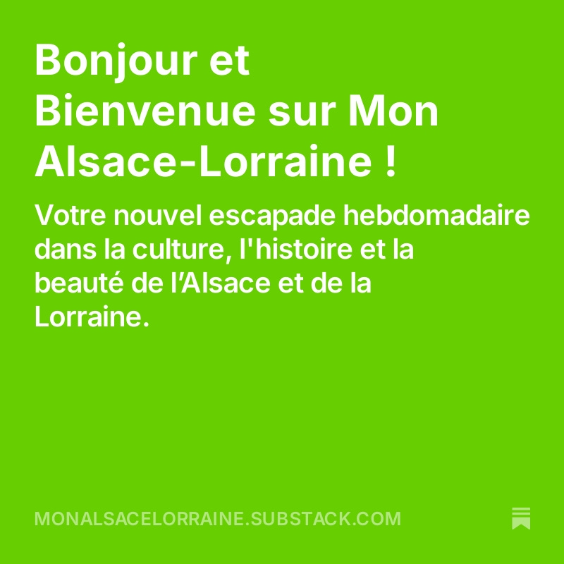 C'est tout nouveau ! 🆕
En ce début 2025, je viens de me lancer sur Substack ! 🎉
Rejoignez-moi sur "Mon Alsace-Lorraine" pour découvrir les richesses de ces deux magnifiques régions du nord-est de la France.
Pour s'abonner, c'est par ici 👉 monalsacelorraine.substack.com/p/bonjour-et-b… 
<a href="/followers/">はうはう</a>