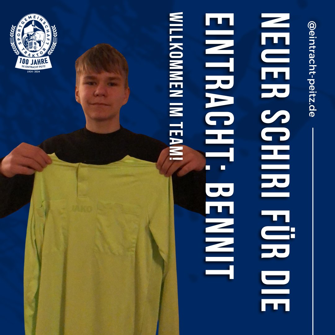 Unterstützung im Schiri Team🟡🔴
Mit Bennit haben wir seit einigen Wochen einen weiteren Schiedsrichter in den Eintracht-Reihen. Er hat erfolgreich seine Ausbildung bei den Schiedsrichter Fußballkreis Niederlausitz bestanden.
Lieber Bennit, wir wünschen dir viel Erfolg💪