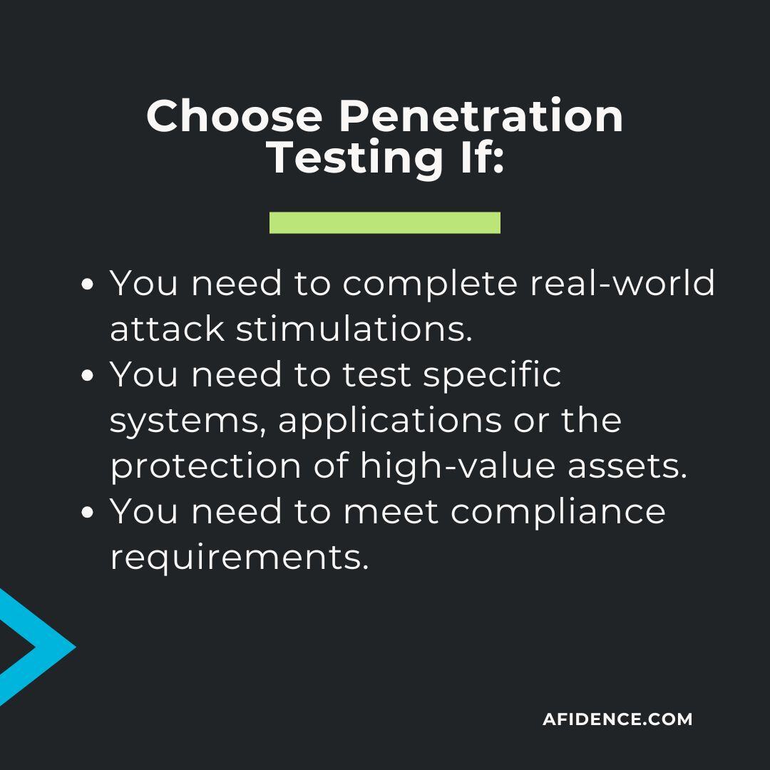 Afidence's tweet image. Vulnerability and penetration testing are both vital to your organization’s cybersecurity efforts.
However, many people think they are the same.
#VulnerabilityTesting #PenetrationTesting #Cybersecurity