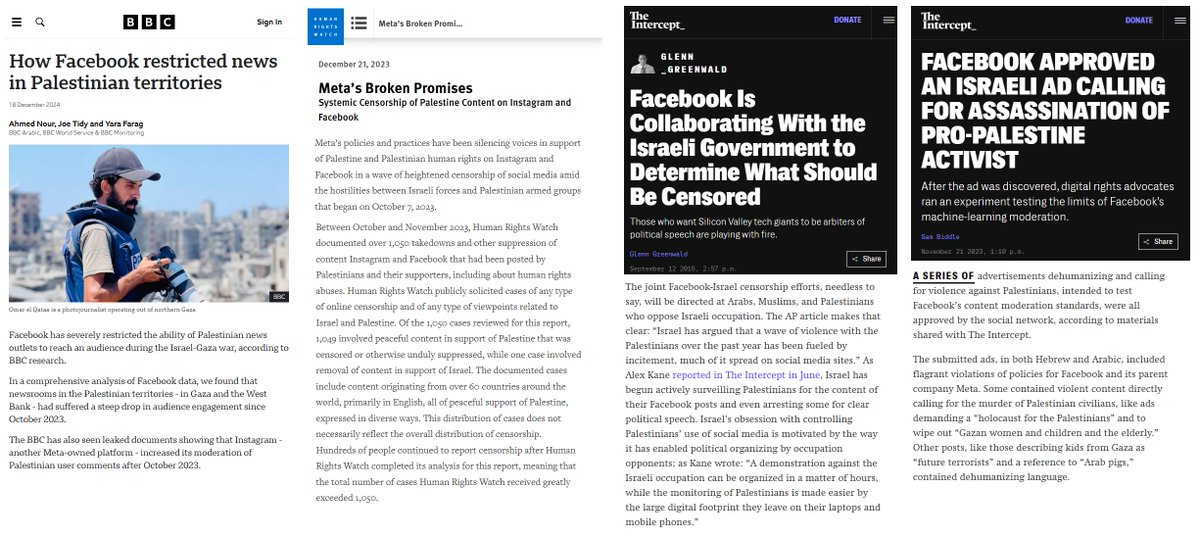 zei_squirrel's tweet photo. in his announcement that Facebook will now "embrace free speech and end censorship", Mark Zuckerberg names Europe, Latin America and China as the greatest censorship threats, as they force them to take down content.

Israel, for whom Zuckerberg censors the most, was not mentioned https://t.co/7s0UqkhYKi