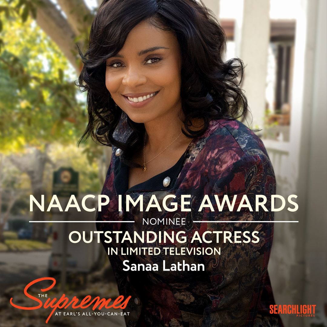 searchlightpics's tweet photo. THE SUPREMES AT EARL'S ALL-YOU-CAN-EAT has been nominated for FIVE @NAACPImageAward including Outstanding Actress in Limited Television, Outstanding Directing in Limited Television and Outstanding Writing in Limited Television! @NAACP  #TheSupremesFilm #NAACPImageAwards https://t.co/ZLW6j9kC7j