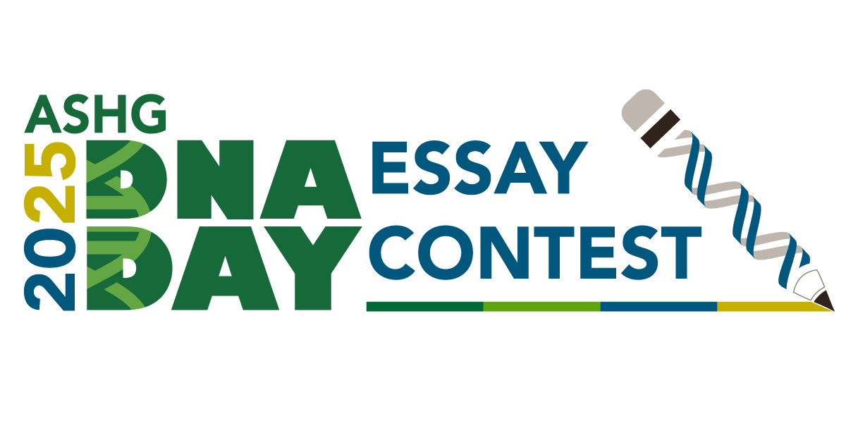 GeneticsSociety's tweet photo. The #DNADay25 Essay Contest is HERE!🧬 High school students worldwide are invited to tackle this year’s thought-provoking question: How can & should Artificial Intelligence (AI) be used in genetic testing? Submit your essay by March 5👉https://t.co/2BjQ0ImSOd #ASHG #HumanGenetics https://t.co/ZmeDNxaIrR