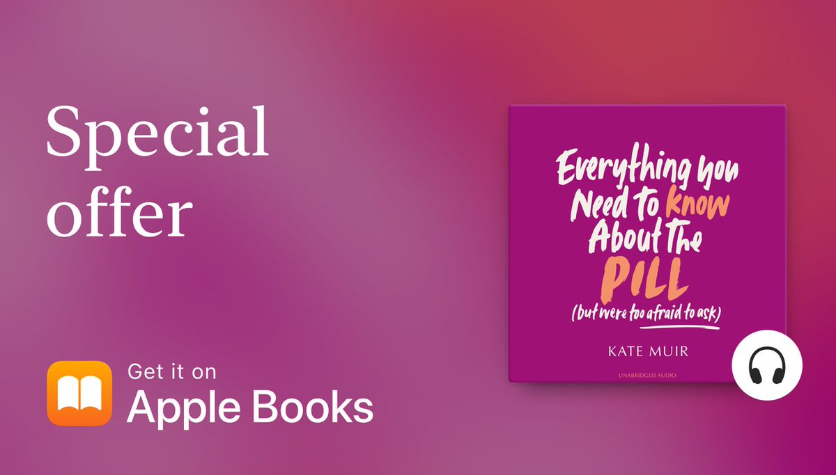 ‘Essential reading for any woman who has ever taken the pill, it’s likely to educate, anger and empower’
Liz Earle Wellbeing Magazine

Listen to #EverythingYouNeedtoKnowAboutThePill by <a href="/muirkate/">Kate Muir</a> now for only £4.99 at <a href="/AppleBooks/">Apple Books</a>!

apple.co/4gQZL5q