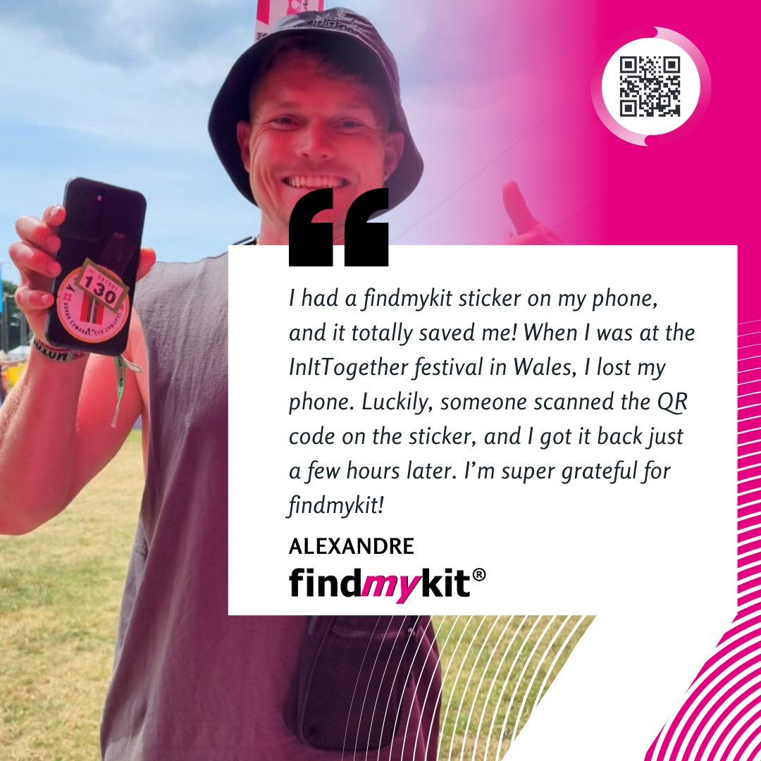 findmykit's tweet photo. 💬 “I found my lost phone in no time!” – Happy customer
🔍 What will you find? Check out https://t.co/LXm7p4AhFh today!
#lostphone #lostproperty #savemoneytoday #savemoneyandtime #savemoneylivebetter #lostproperty #lostandfound #findmykit #qrcodetechnology #qrcode https://t.co/LYfhh7WJeU