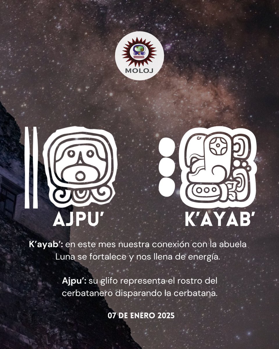 asociacionmoloj's tweet photo. #Ajpu 🐌| La fuerza del cervatanero guía nuestras propuestas y acompaña nuestras luchas.✊🏽💫
#fuerza
#luchas
#espiritualidadmaya https://t.co/LgrR8Psfco