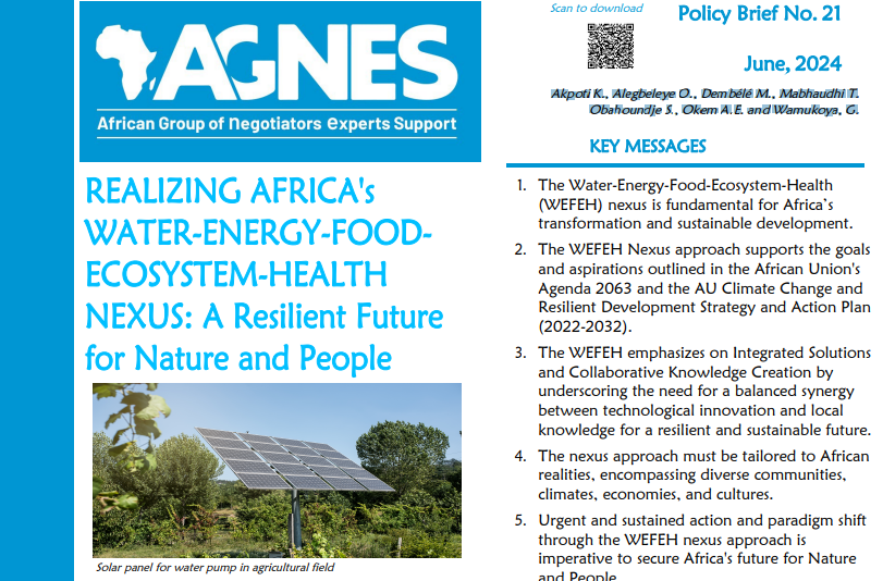 NEXUS Platform (@nexusplatform) on Twitter photo 🗨️ "The WEFEH Nexus approach can function as a powerful facilitator to achieving Africa's development goals."
This <a href="/AGNESAfrica1/">AGNES Africa</a> policy paper highlights the need to adapt #WEFnexus thinking in #Africa. ➡️ Read here: bit.ly/4a7RMi0
<a href="/kakpoti/">Komlavi Akpoti, Ph.D</a> <a href="/MoctarDEMBELE/">Moctar DEMBELE</a> 🗨️ "The WEFEH Nexus approach can function as a powerful facilitator to achieving Africa's development goals."
This <a href="/AGNESAfrica1/">AGNES Africa</a> policy paper highlights the need to adapt #WEFnexus thinking in #Africa. ➡️ Read here: bit.ly/4a7RMi0
<a href="/kakpoti/">Komlavi Akpoti, Ph.D</a> <a href="/MoctarDEMBELE/">Moctar DEMBELE</a>