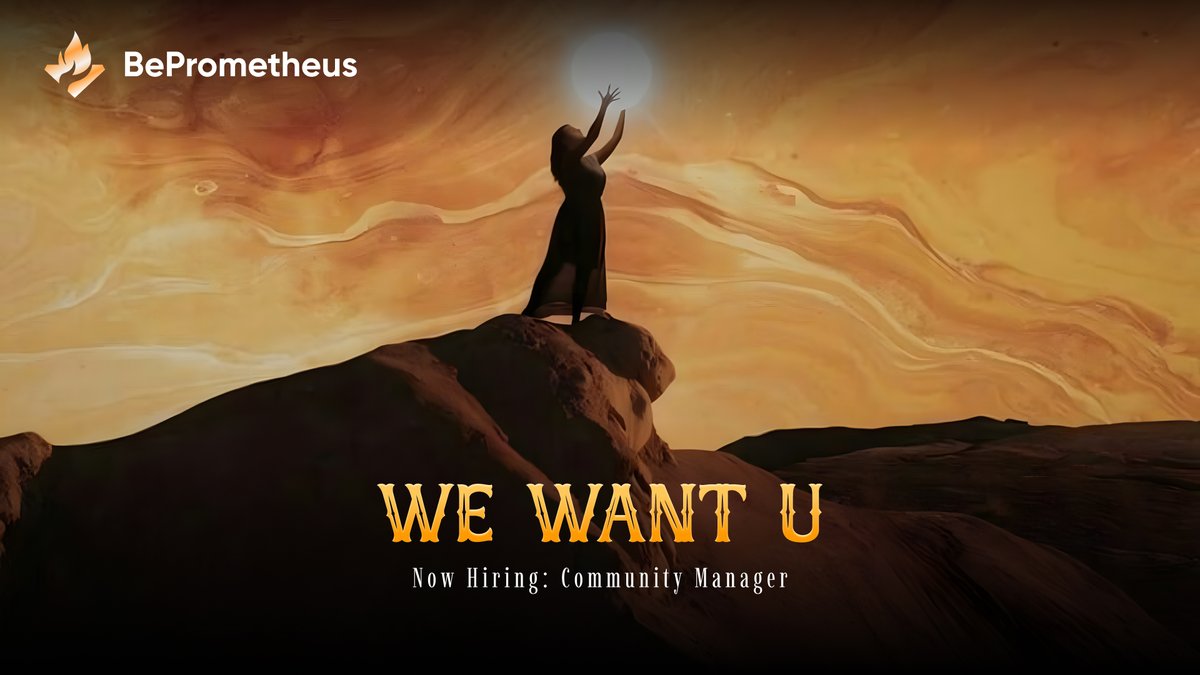 Be_Prometheus's tweet photo. Hey there, GameFi Enthusiasts! 🎮✨
🧙♀️Are you a community-building wizard with a passion for GameFi? We’re on the lookout for awesome Community Managers and Mods to help us level up our vibrant ecosystem!
If you know #BePrometheus and are eager to make a real difference, we want YOU on our team! 🙌
🔗 Join our community and submit your application today: https://t.co/Z5P5wTKDnP
Let’s create something extraordinary together and make waves in the #Metis universe! 🌊💫
Your adventure awaits! 🌈