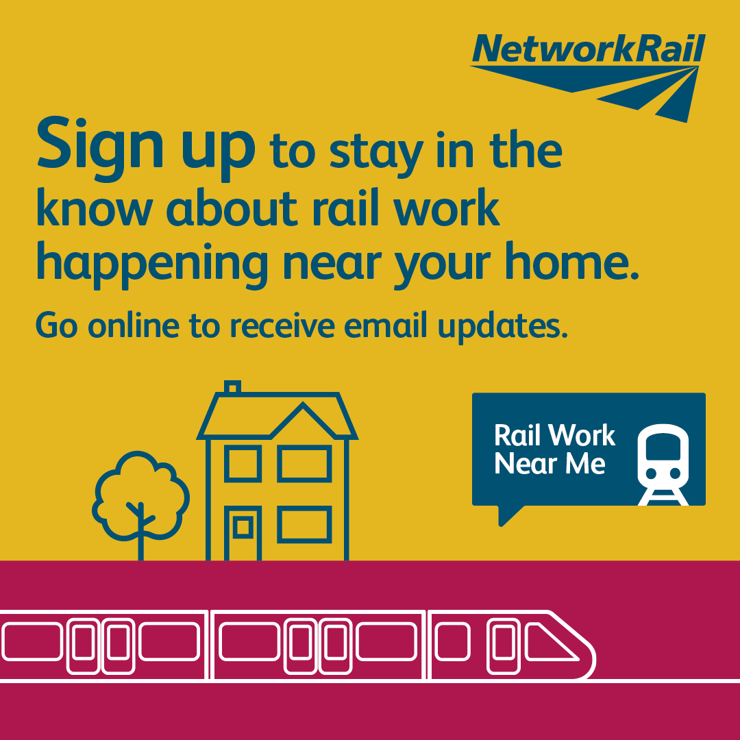 networkrail's tweet image. 🔔 We&apos;ve introduced a new state-of-the-art digital notification system for people who live near the railway.

It allows residents and businesses to receive timely and detailed information about ongoing railway work.

Sign up:

👉 networkrail.co.uk/RailWorkNearMe

#DigitalNotifications