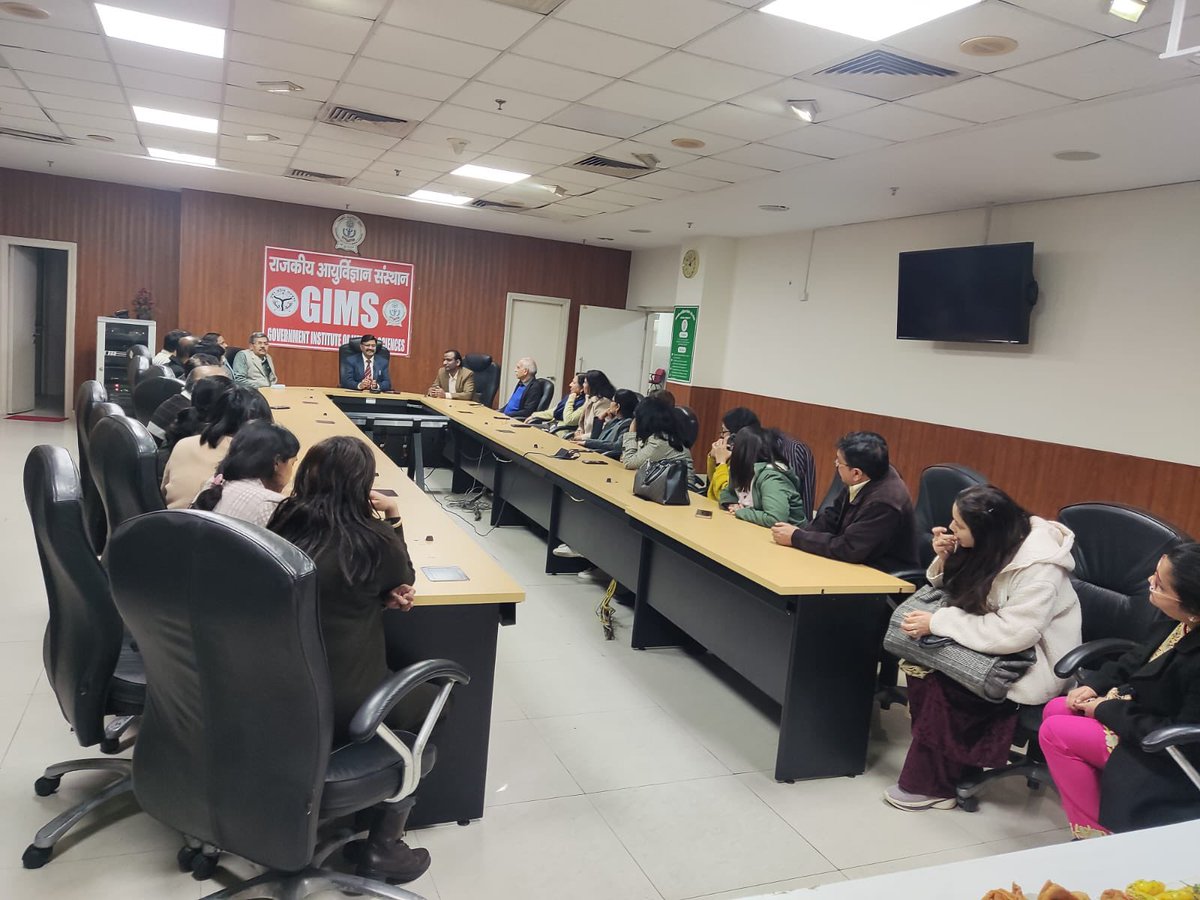 Dr. Brig Rakesh Gupta appointed as Director GIMS (for the second time )took charge today and projected his future plans and vision for the Institute.💐