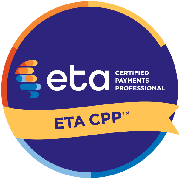 RyanAumann's tweet photo. I’m happy to share that I’ve obtained a new certification: ETA Certified Payments Professional (ETA CPP) from the Electronic Transactions Association! #ETACPP
https://t.co/zsAHjffaso https://t.co/FNT01bcLh7