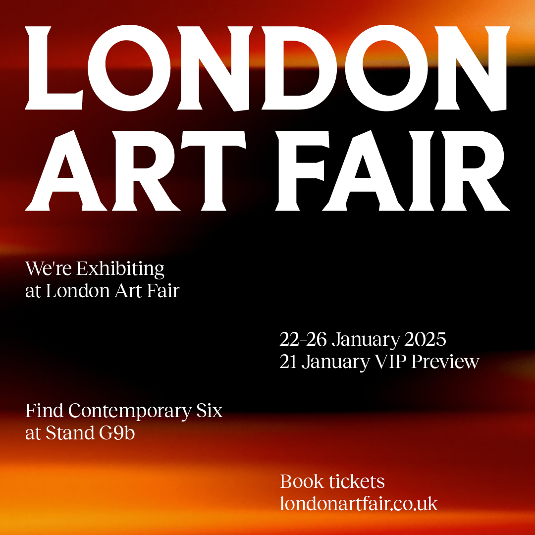 We are very proud to be exhibiting once again at the prestigious London Art Fair this month!

The fair takes place the week of the 22nd of January and closes the evening of the 26th.

Come see our showcase at stand G9b.

See you all there soon.

#contemporarysixgallery
