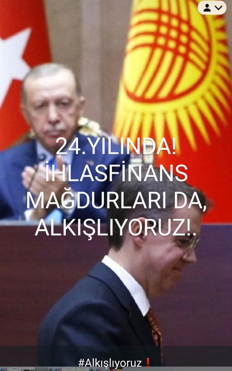 #Eyİktidar!
#ÇeyrekAsırSürenİhlasfinans
#TasfiyesiniBitirin.

<a href="/TCYargitay/">Yargıtay Başkanlığı</a> <a href="/AYMBASKANLIGI/">Anayasa Mahkemesi</a> <a href="/anayasanobet/">Anayasa Nöbeti</a> <a href="/anayasagundemi/">Anayasa Gündemi</a> <a href="/AnayasaDer/">Anayasa Hukuku Araştırmaları Derneği</a> <a href="/TCYargitay/">Yargıtay Başkanlığı</a> <a href="/Adaletsenyargi/">Ankara 2 Nolu Şube (Yargıtay)</a> 
<a href="/selcukozdag/">Selçuk ÖZDAĞ</a>
<a href="/LutfuTurkkan/">Lütfü Türkkan</a>
<a href="/oz_vecdet/">Dr. Vecdet Öz</a>
<a href="/dbdevletbahceli/">Devlet Bahçeli</a>
<a href="/Akparti/">AK Parti</a> <a href="/RTErdogan/">Recep Tayyip Erdoğan</a>
<a href="/ihlassondakika/">İhlas Son Dakika</a> <a href="/ihlaspazarlama/">İhlas Pazarlama</a>  <a href="/Haberturk/">Habertürk</a>