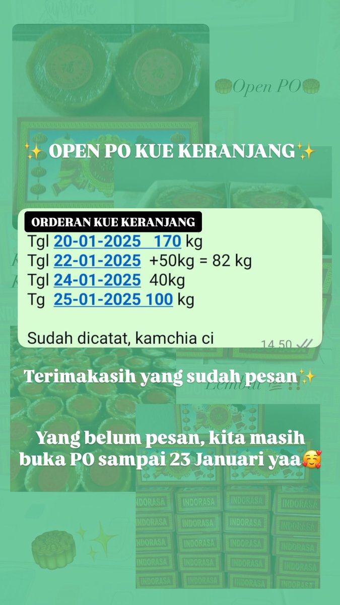 acphrodyte's tweet photo. PER TGL 16 JANUARI SUDAH ADA YANG READY LOHHH KUE KERANJANGNYA🥰🥰

Yuk jangan sampai kehabisan!!!

#zonajajan #zonauang️ https://t.co/3QsjQ43fDw