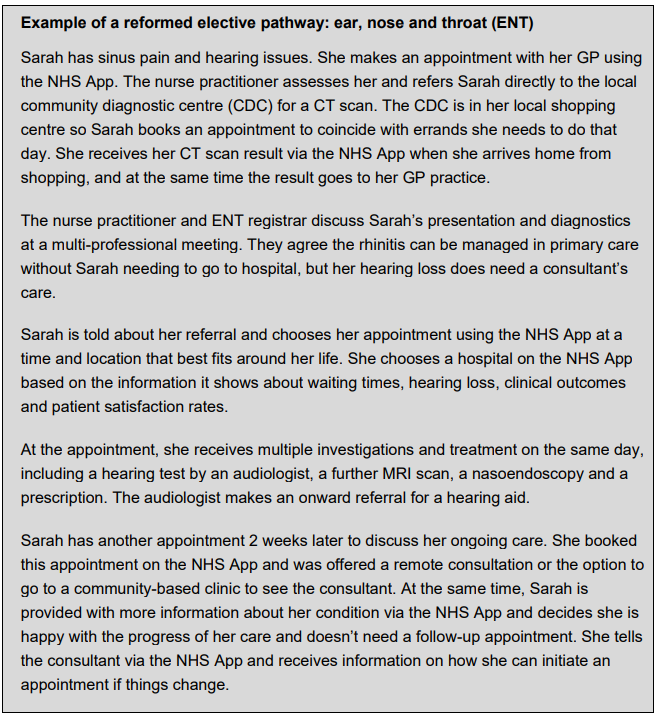 Bit of an OMG moment reading this from Labours Reforming Elective Care Document....