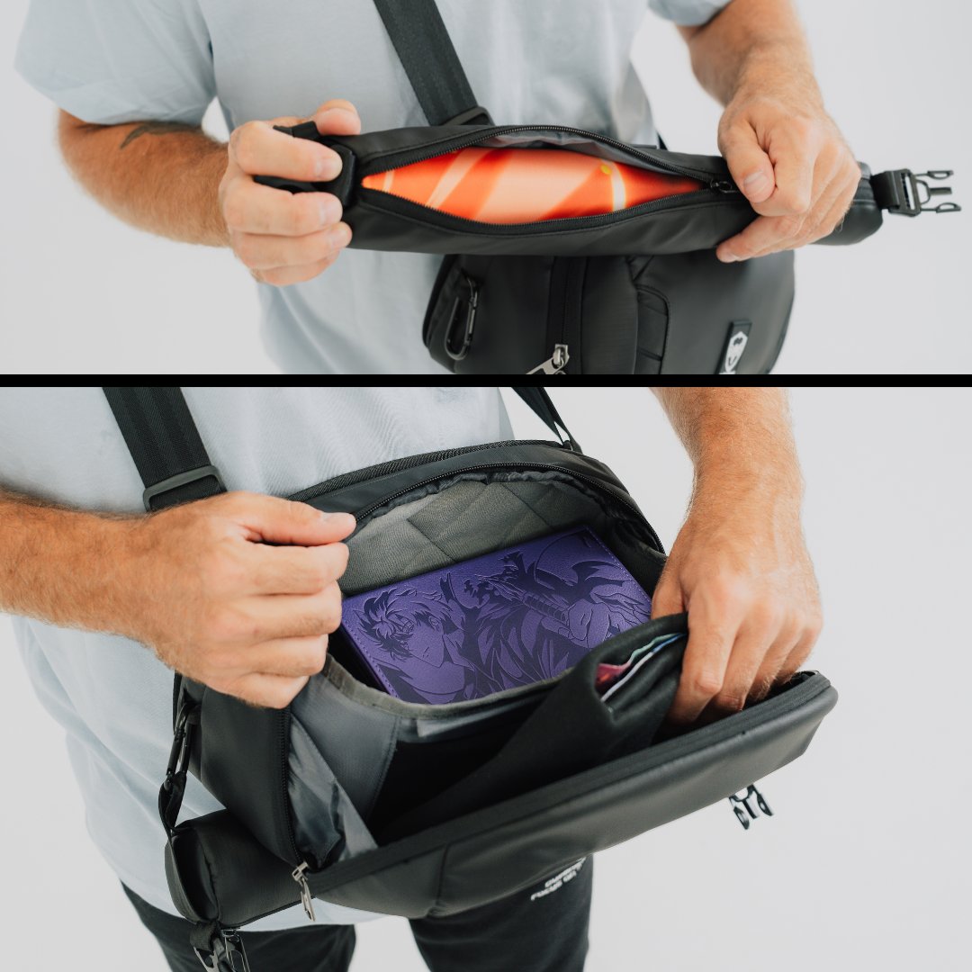 wefossett's tweet image. Obsessed with the idea of a slingbag made to better facilitate TCG players and their gear. The Gauntlet from @DuelingGuard looks epic. 

BUT, it does need to function well as a normal bag as well. I will try to get my hands on one for review, and put something up on YouTube.