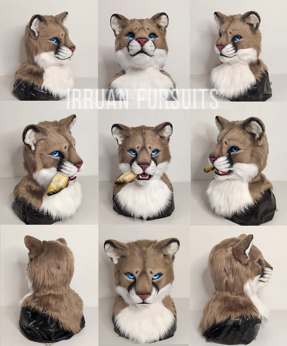 Cougar #fursuit mask commission