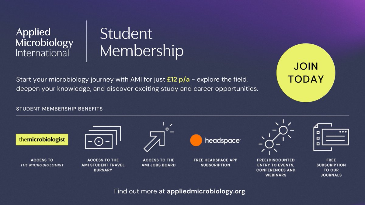 Advance your studies, grow your career and shape the future of applied microbiology with AMI Student Membership! 🎓

Whether you're at the start of your microbiology journey or looking to explore study and career opportunities, AMI is your gateway to success. We foster an