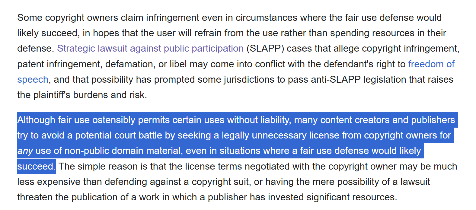 Nate Hake on X: &ldquo;Fair use is not so easy to prove. The defendant 