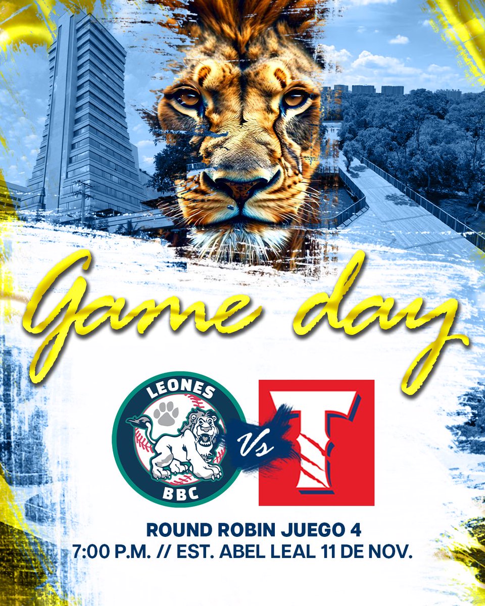 Juego del día🙌🏼.

🆚: <a href="/tigresdectg/">Tigres de Cartagena</a> 
🕰️: 7:00pm
🏟️: Abel Leal 11 de Noviembre