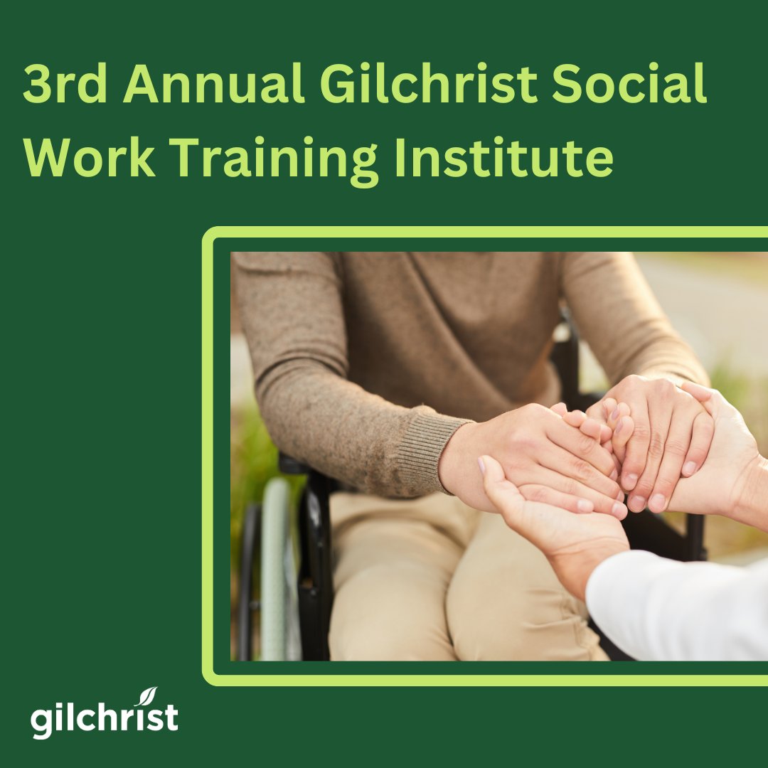 The 3rd Annual Gilchrist Social Work Training Institute is here, featuring expert-led sessions designed to help social workers and care professionals deepen their knowledge and elevate their practice. Learn More: gilchristcares.org/thegilchristbl…