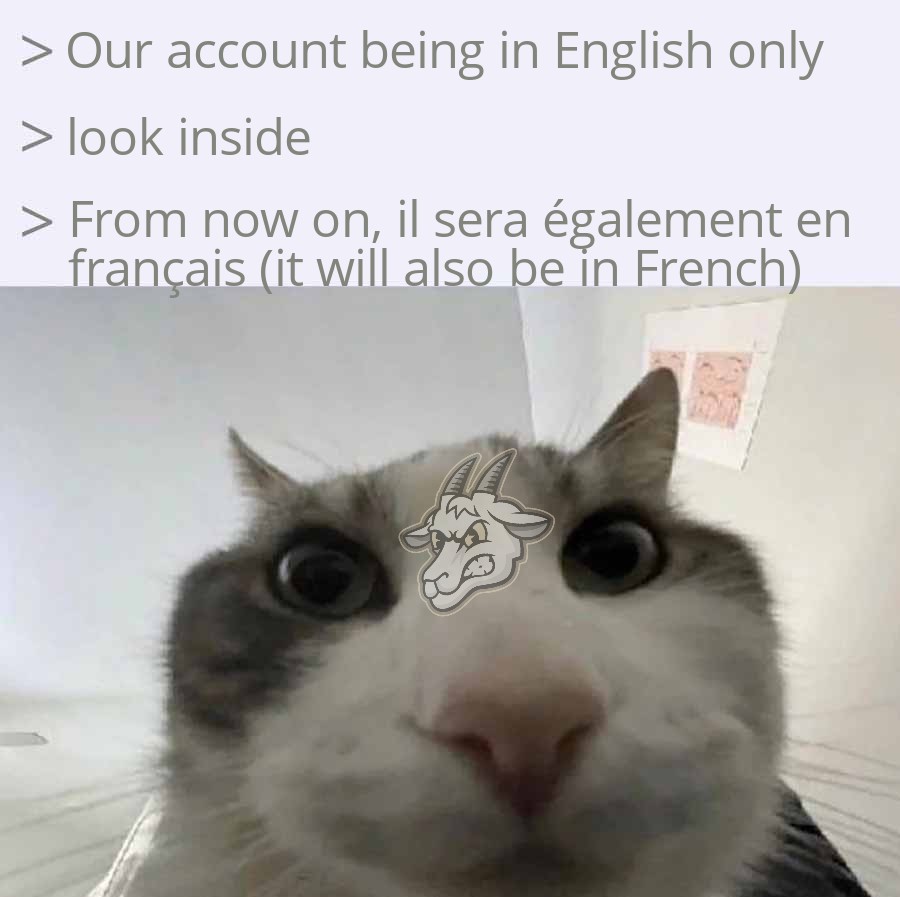 On se réinvente pour la nouvelle année !
Nous commencerons à communiquer également en français en ce début 2025. 🐐🇫🇷

New Year, New Us ! 
We will start to communicate in French too. 🐐🇫🇷