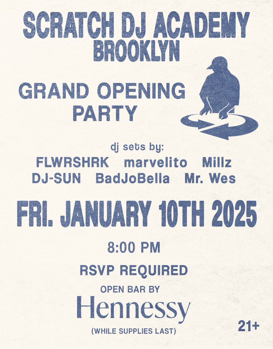 grand opening for Scratch DJ Academy BK this friday: