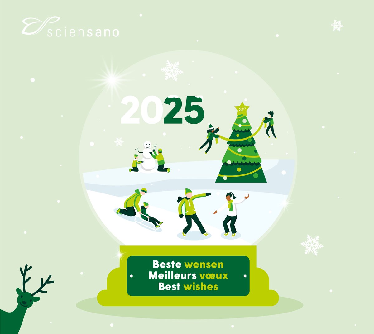 The Belgian Cancer Centre and @Sciensano whish you a great 2025! ✨

Nos meilleurs voeux pour cette nouvelle année ; et avant tout une bonne santé ! 

Wij wensen u het allerbeste voor het nieuwe jaar, en bovenal een goede gezondheid!