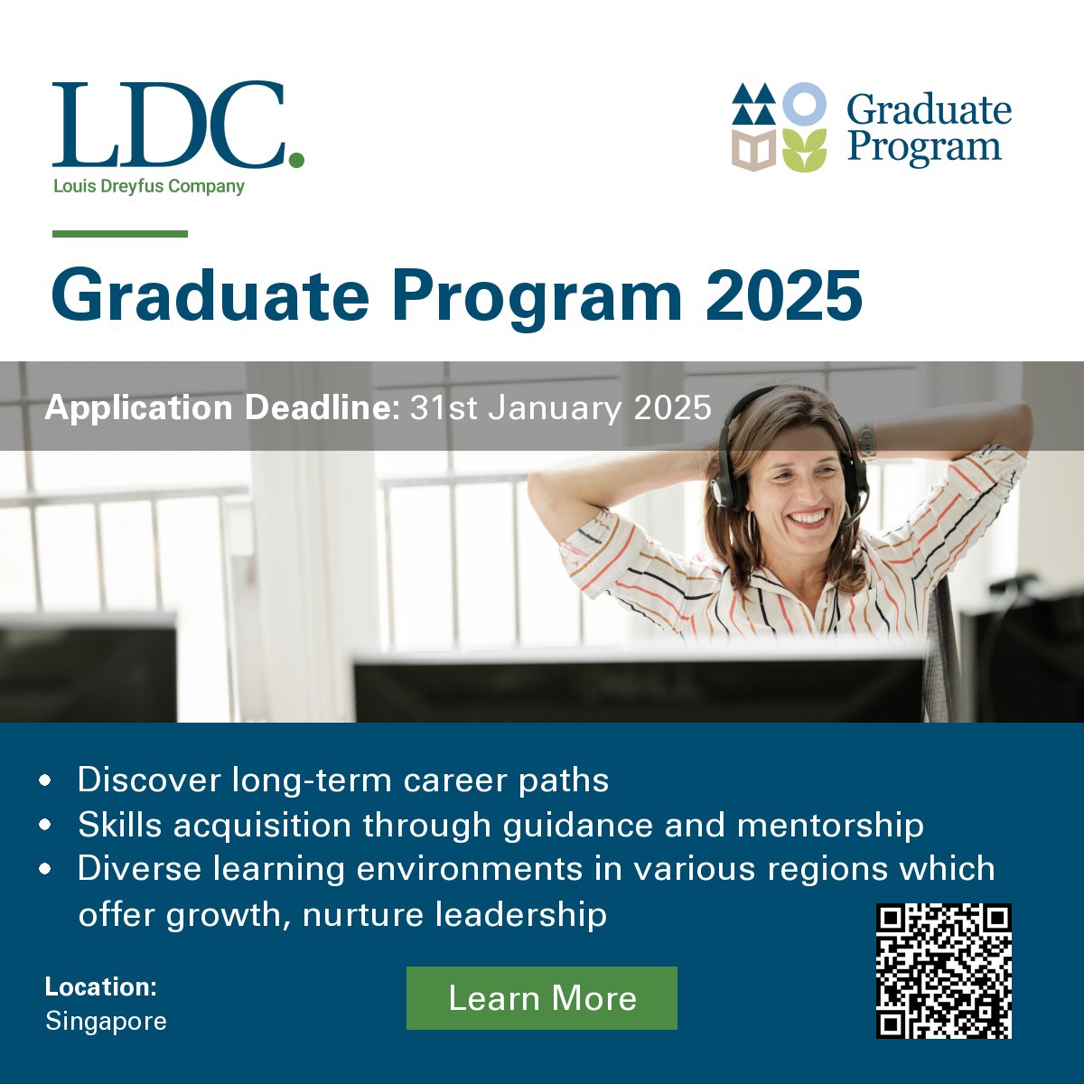 Ready to make a difference by helping to shape a more sustainable future of food and agriculture? Apply today to LDC's Graduate Program in Singapore, open to talented graduates from all disciplines: ldc.com/careers/join-l… #careers #GraduateProgram #agribusiness